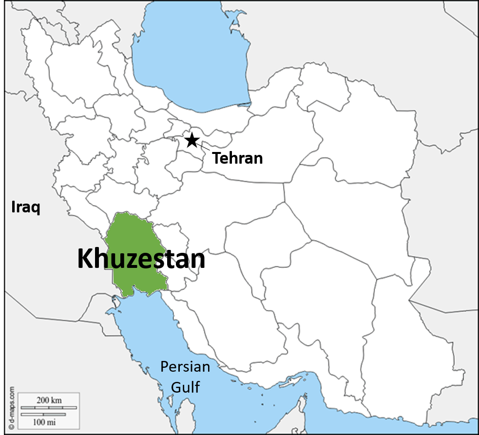 83   Khuzestan Province Map 